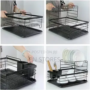 Rectangular Dish/Plates Rack With Drainer