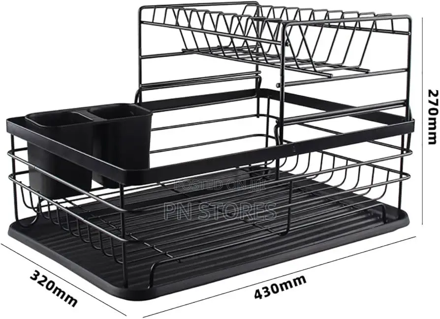 Rectangular Dish/Plates Rack With Drainer