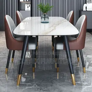 Quality Marble Top Dining Table by 6 Seaters