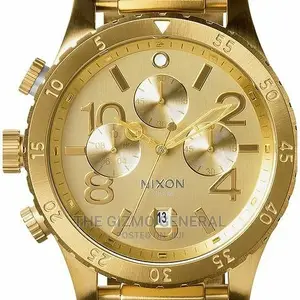 Nixon Gold Dial Stainless Steel Case Men's Watch A