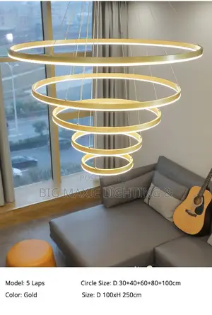 Modern Round Ring Led Ceiling Chandeliers