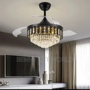 Led 3 Color Fan Chandelier Light