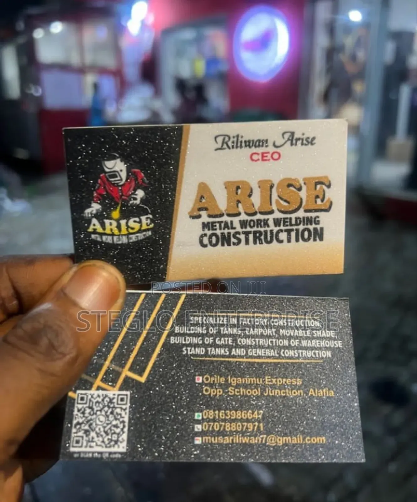 Quality Glitters Business Card