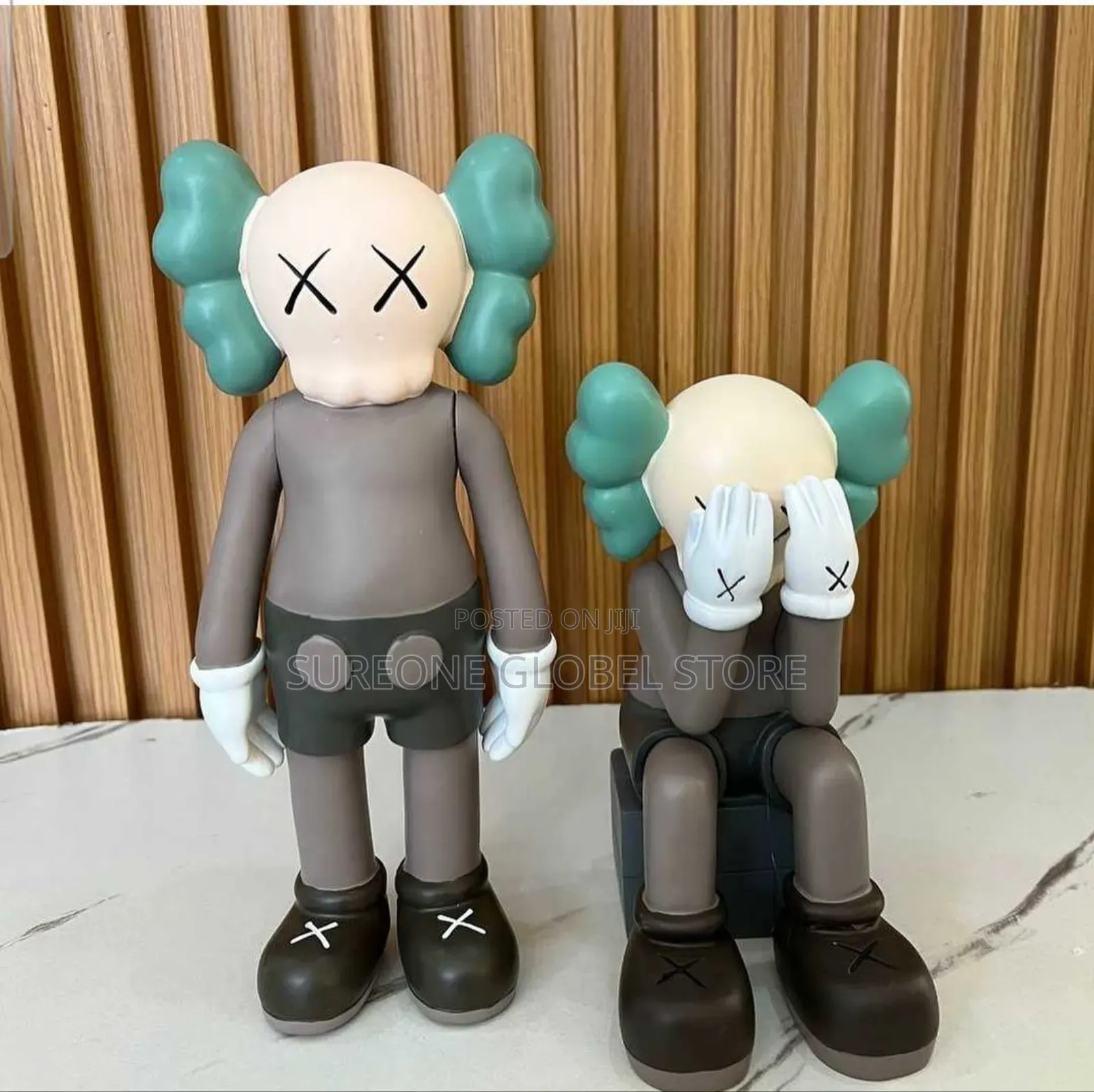 KAWS Companion Blush Sculpture Brown