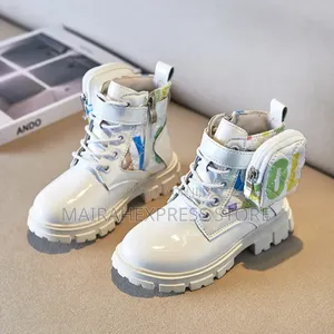 Photo - Kids Boot Fashion Patent Leather Girl Shoe