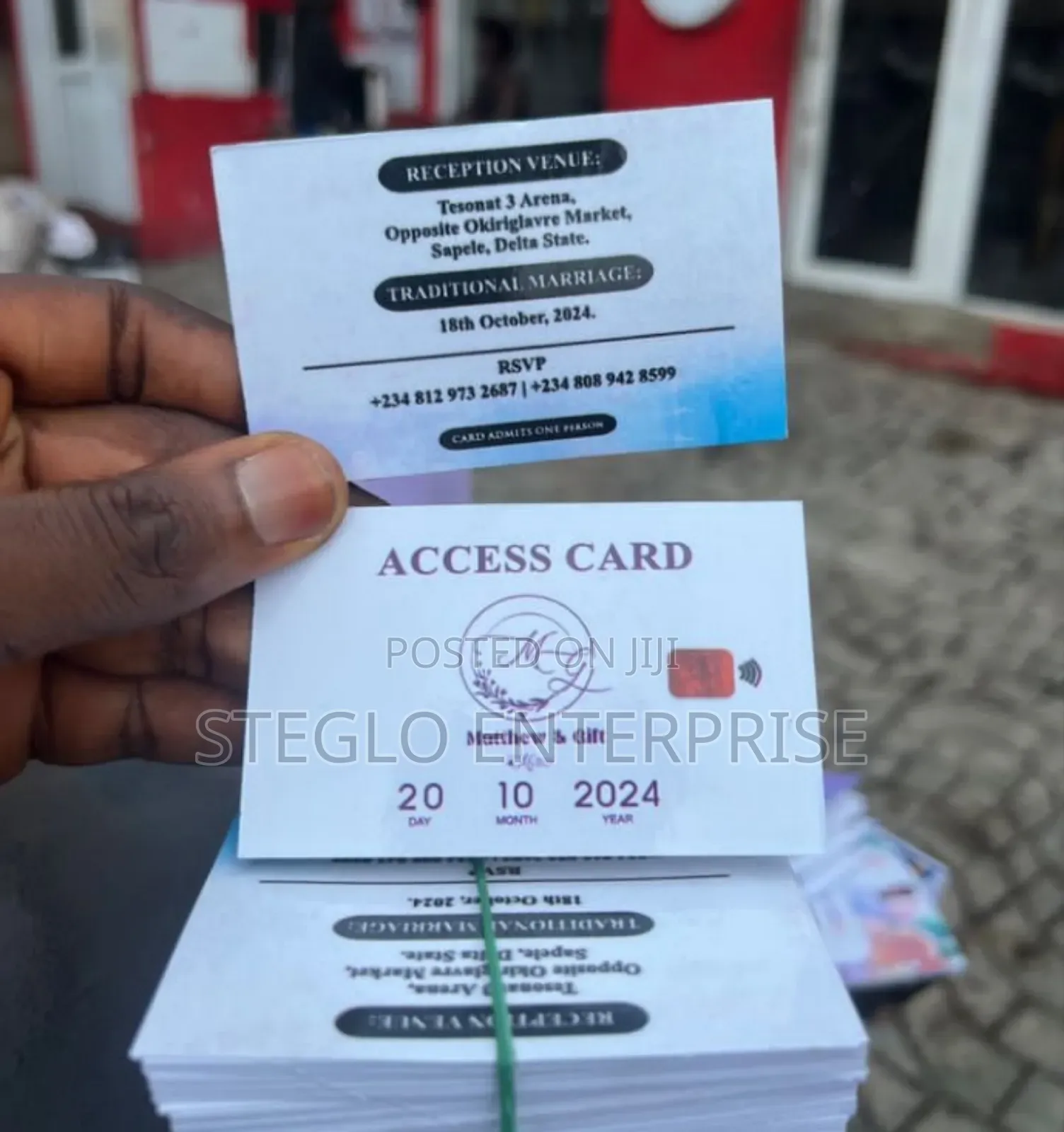 Quality Access Card and Thank You Card