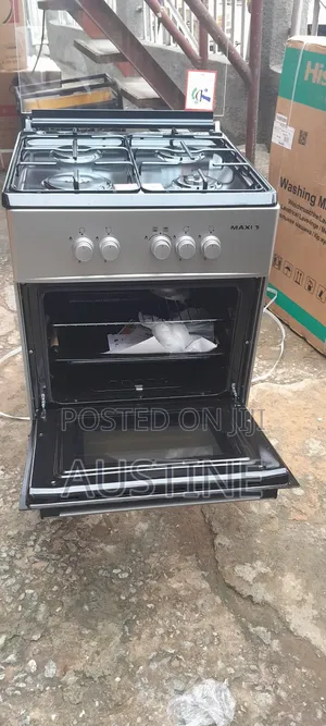 Brand New Maxi(60×60)4-Borner All Gas Standing Cooker>Silver