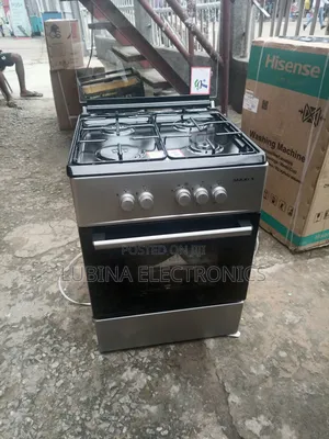 Brand New Maxi(60×60)All Gas Standing Cooker✓Silver Colour✓