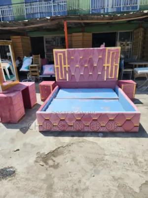 6by6 Frame With Dressing Mirror and Two Bed Sides