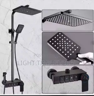 England Matte Black Shower Set
