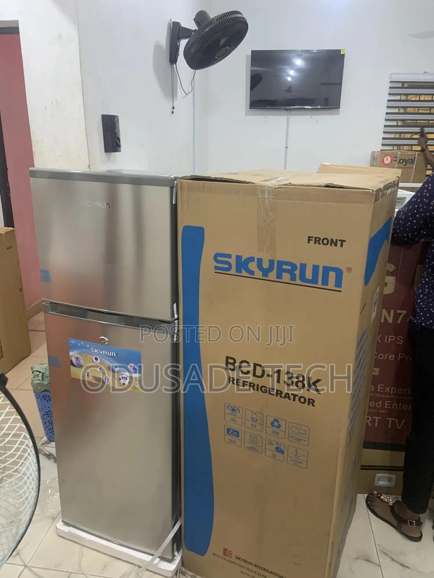 Fresh Keeper Skyrun Refrigerator BCD 138hc Double Door