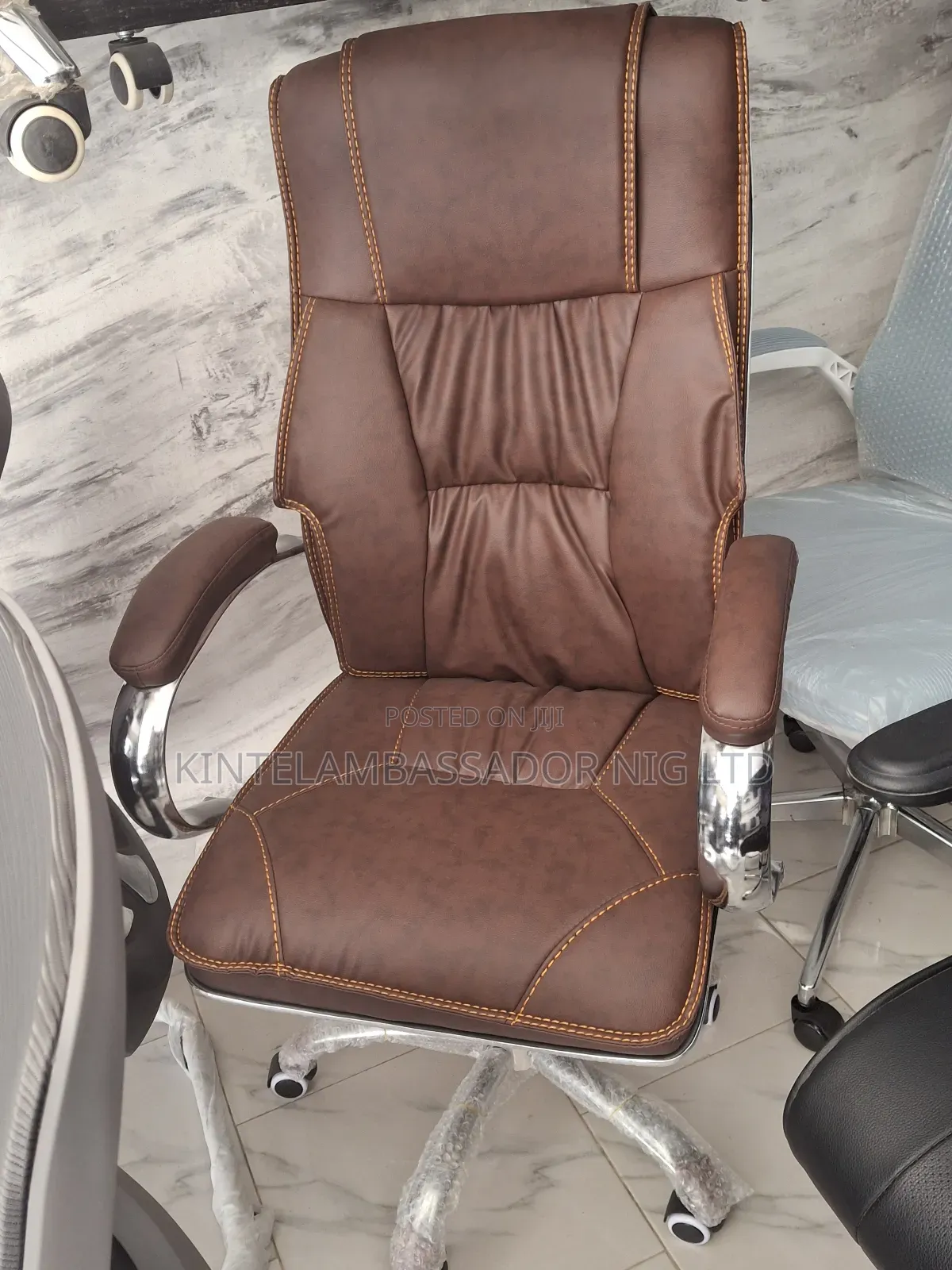 Executive Chair - Brown Leather