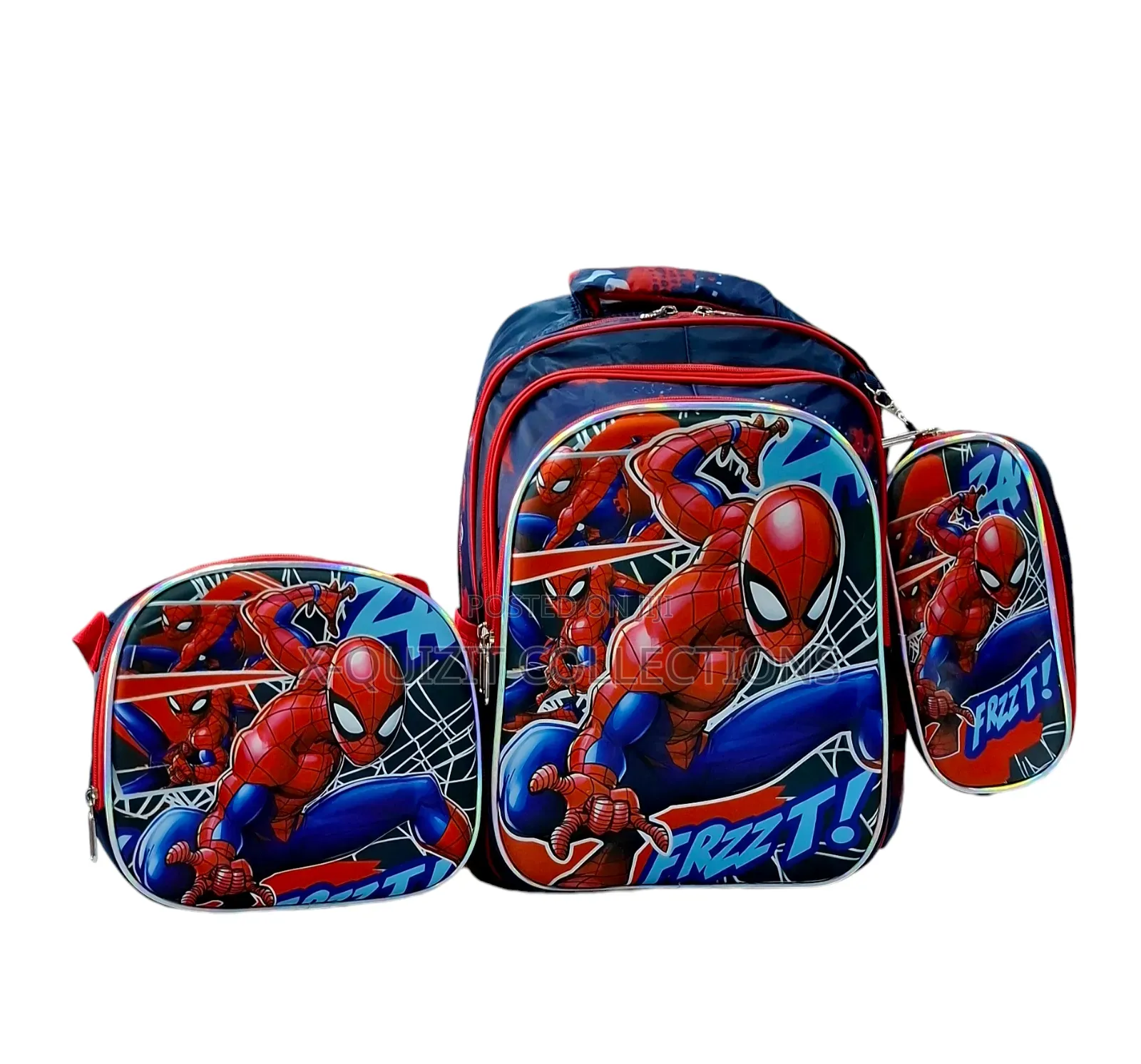Boys 3pc Character School Bag Set