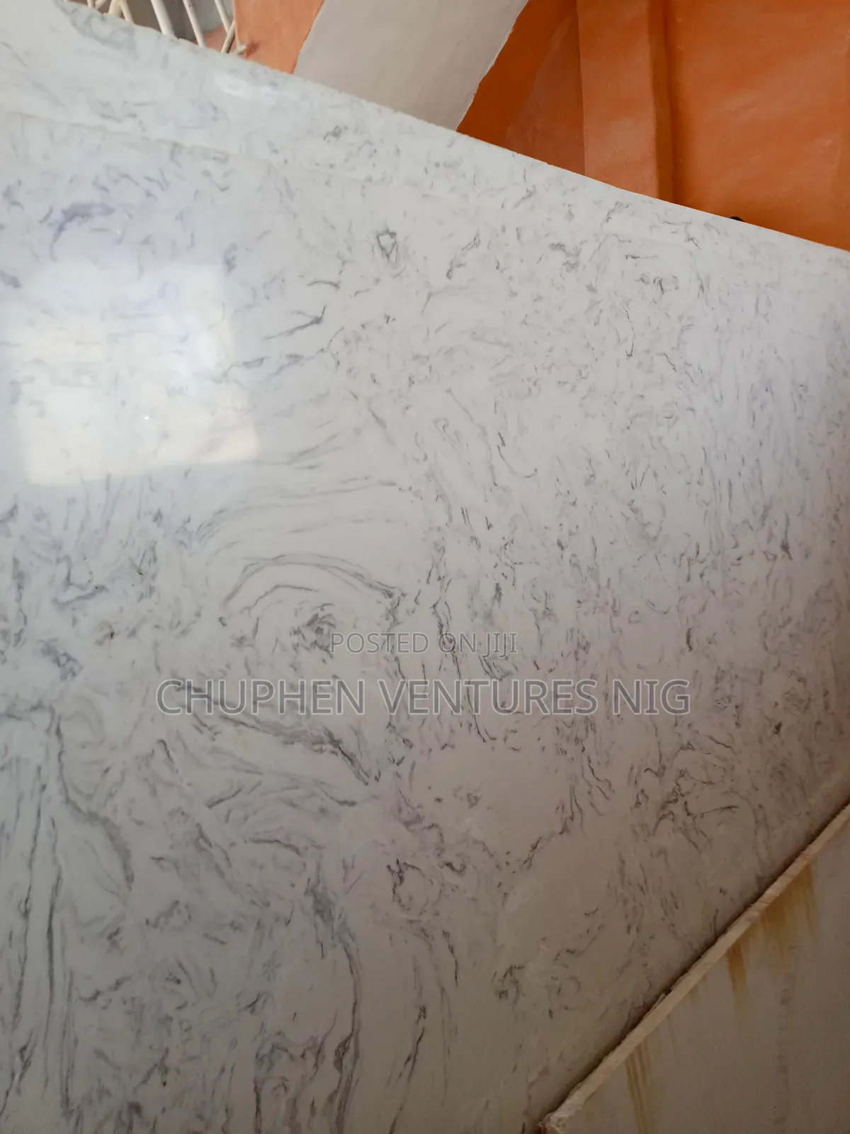White and Black Calacata Quartz for Kitchen Counter Top Etc