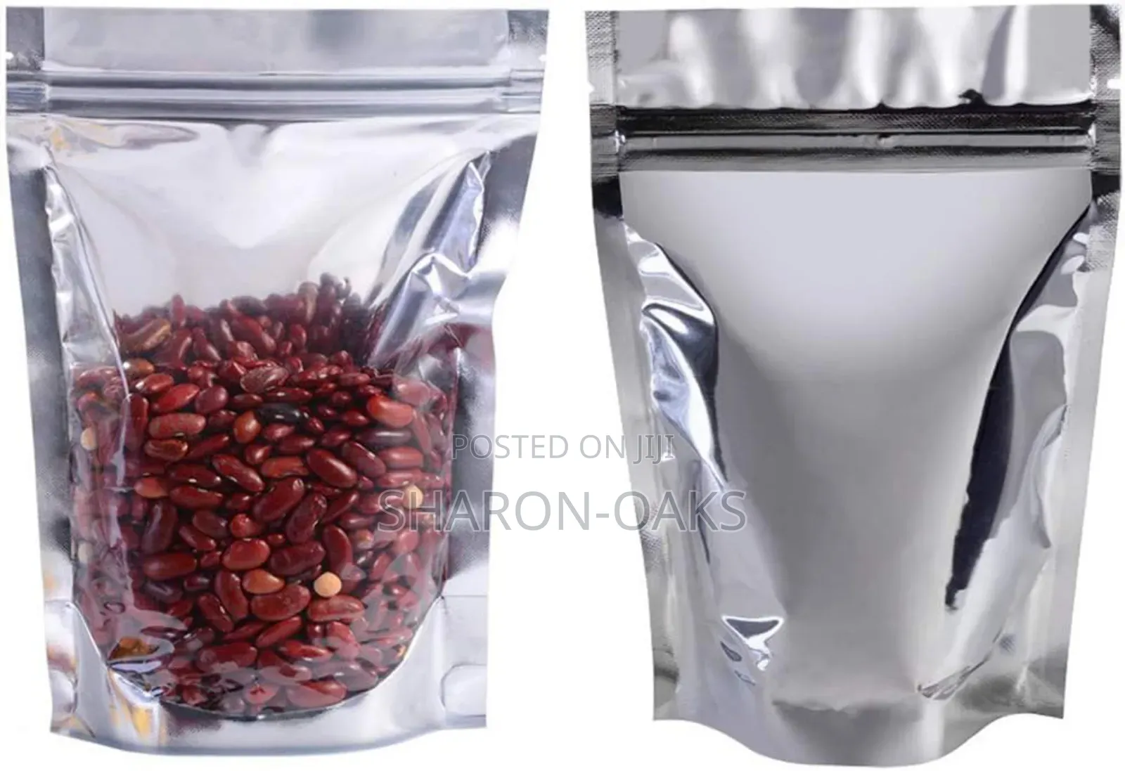 20 X 30cm Silver Transparent Front Pouch