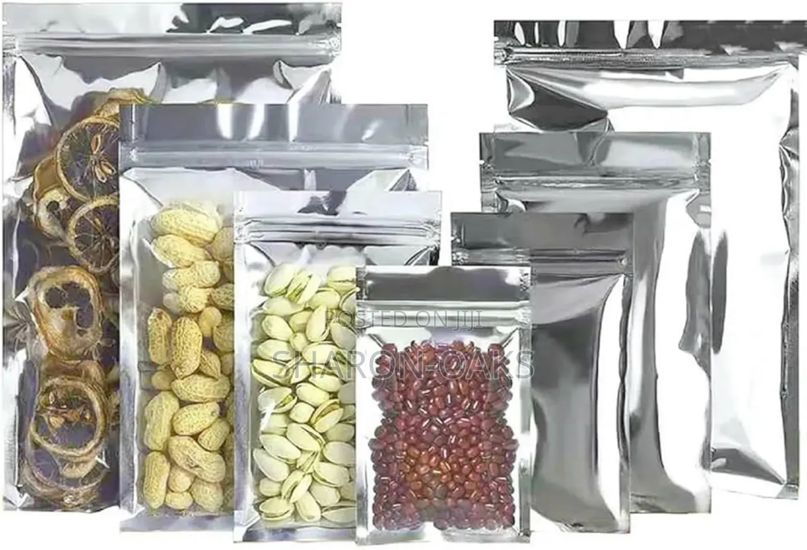 20 X 30cm Silver Transparent Front Pouch