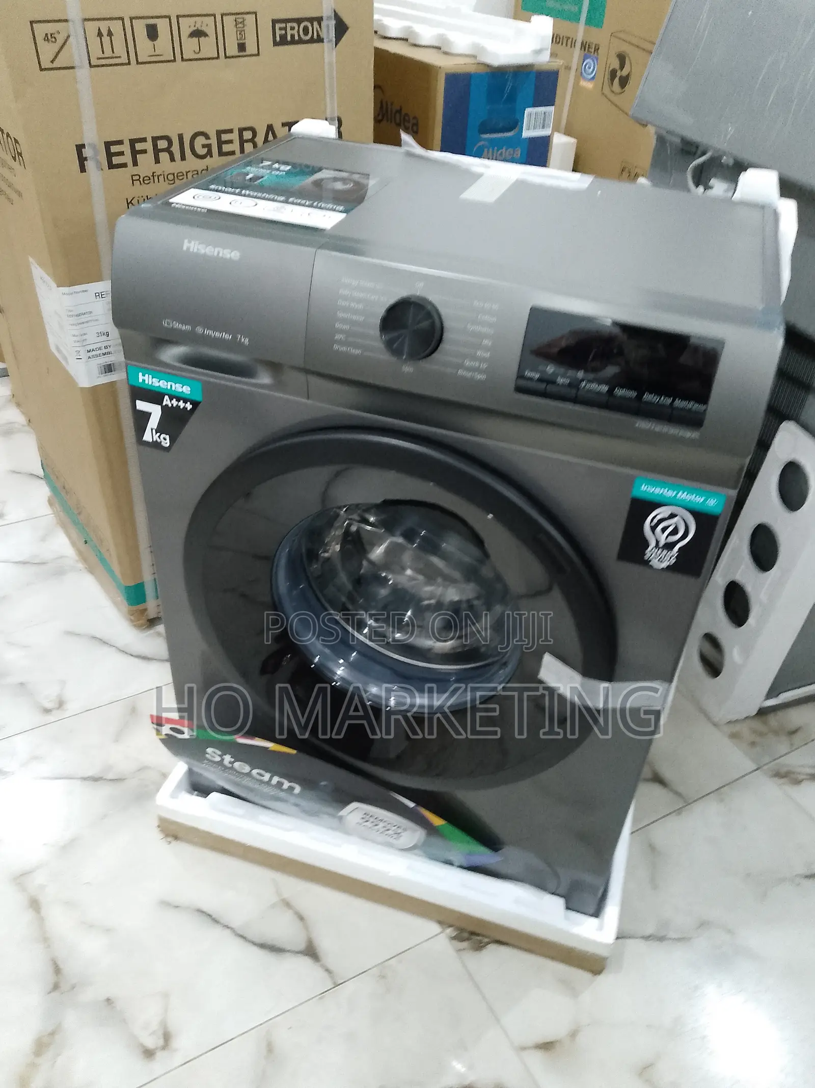 Hisense Silver 7kg Front Load Automatic Washing Machine