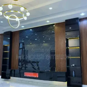 New Design Wall Pannel T v Stand High Glossy Plywood