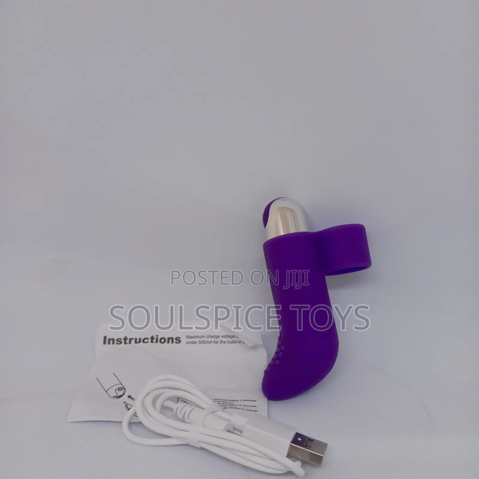 Silicone Finger Bullet Pupple