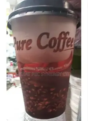 50 Pieces Disposable Coffee Cup With Cover (Big)