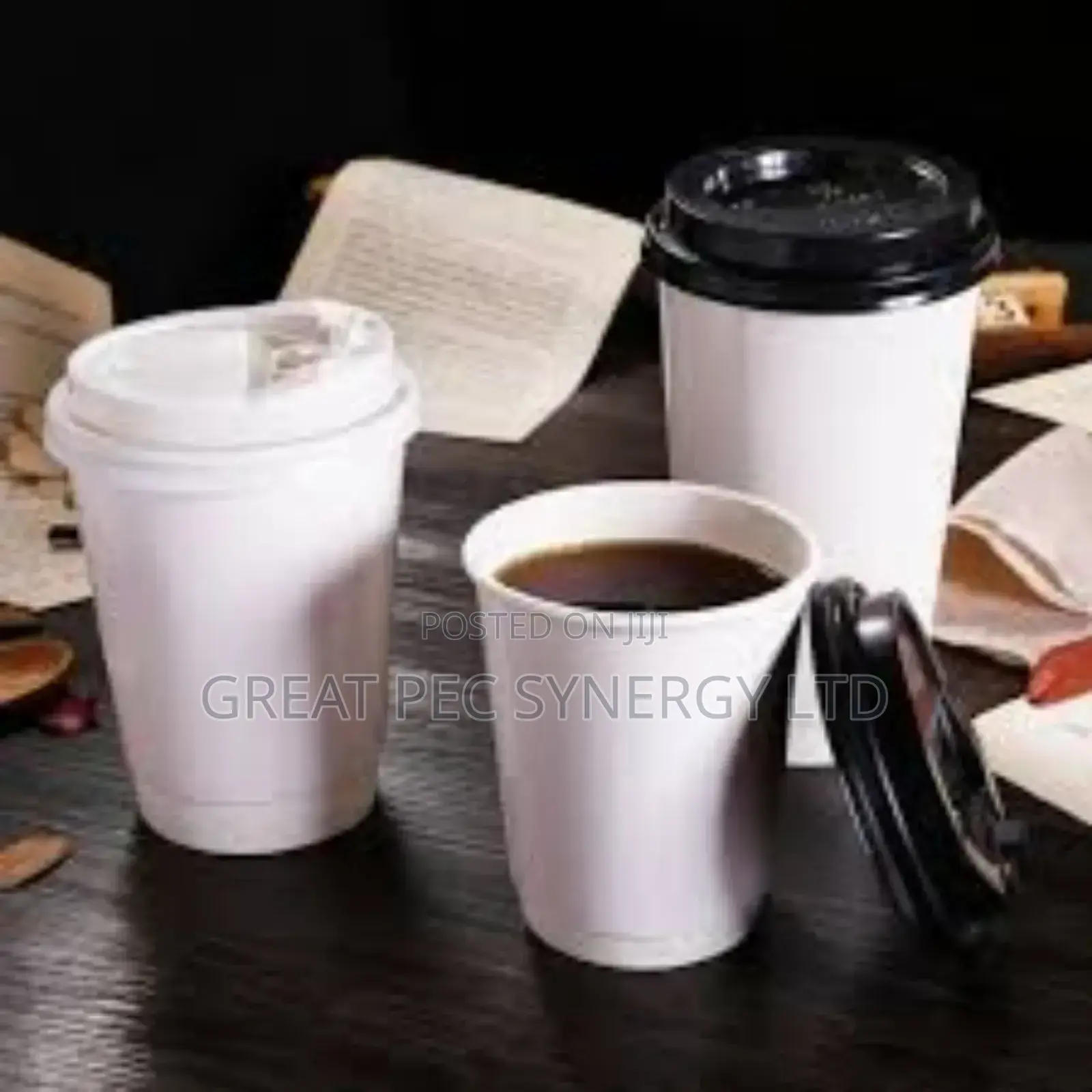 50 Pieces White Disposable Cups