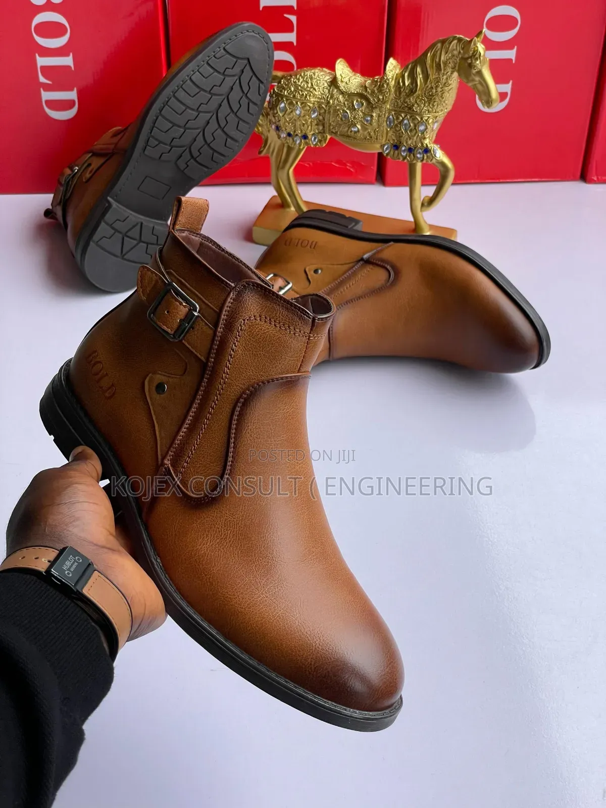 Bold Ankle Men Luxury Designers Shoe