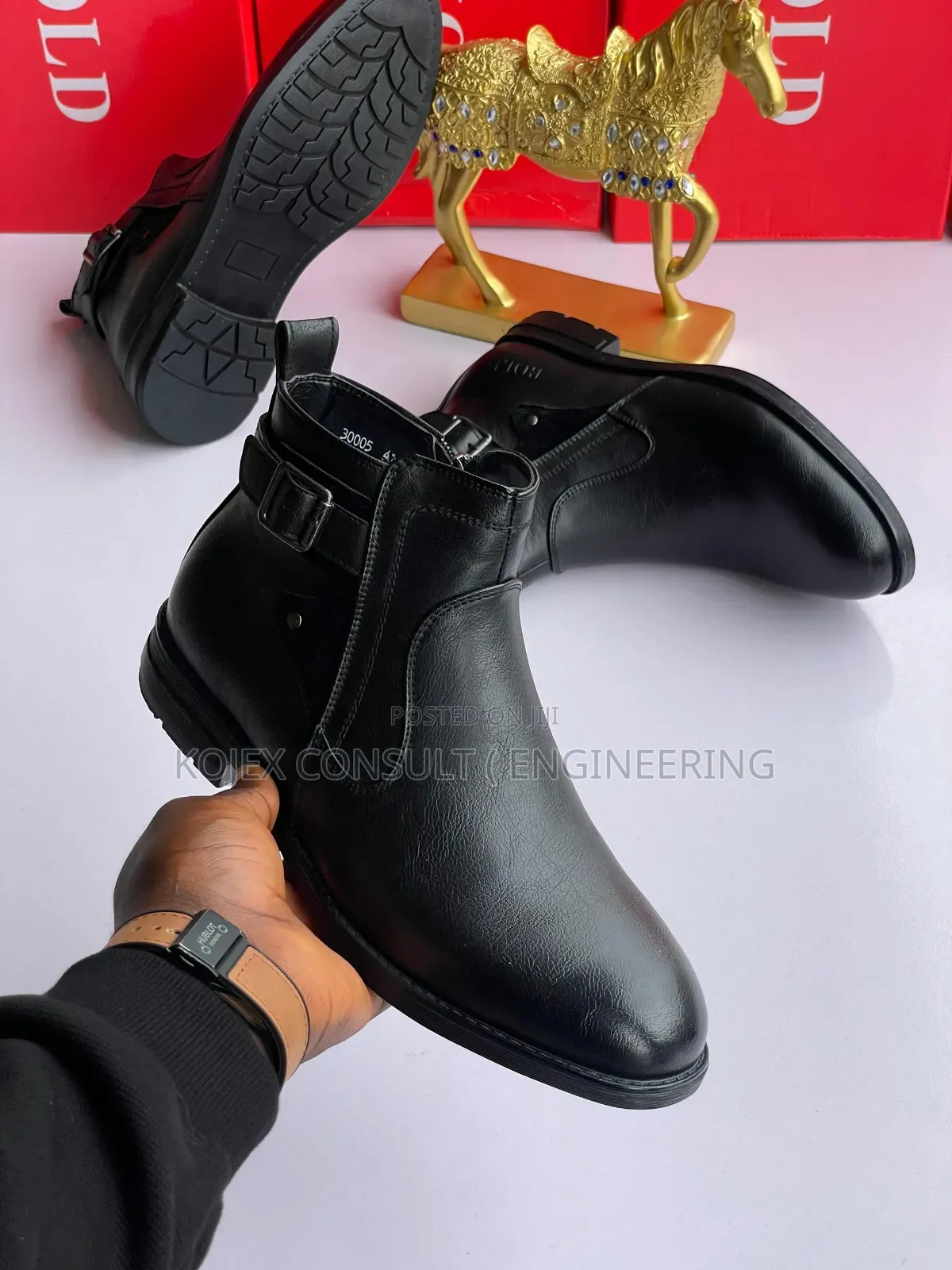 Bold Ankle Men Luxury Designers Shoe