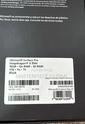 New Microsoft Surface Pro 11th Edition, a Copilot+ PC 16GB Intel SSD 1T