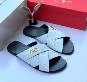 Super High Quality Luxury Men's Slippers Ferragamo Available