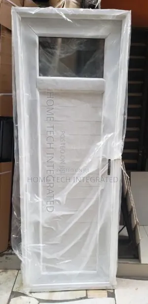 Original PVC Bathroom Door With Glass
