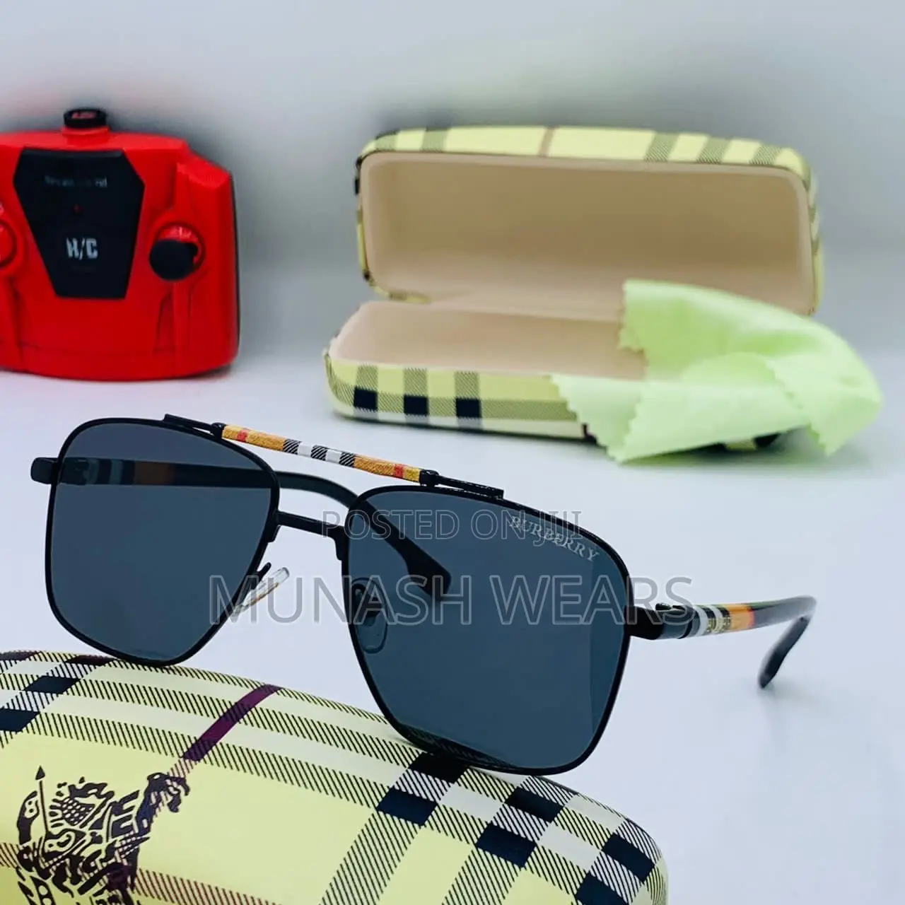 Men Luxury Burberry Glasses