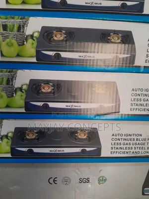 Maximus Stainless Quality Double Table Gas Burner-Automatic