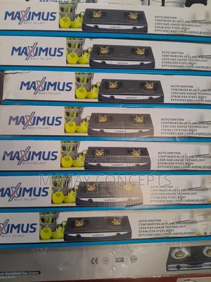 Maximus Stainless Quality Double Table Gas Burner-Automatic