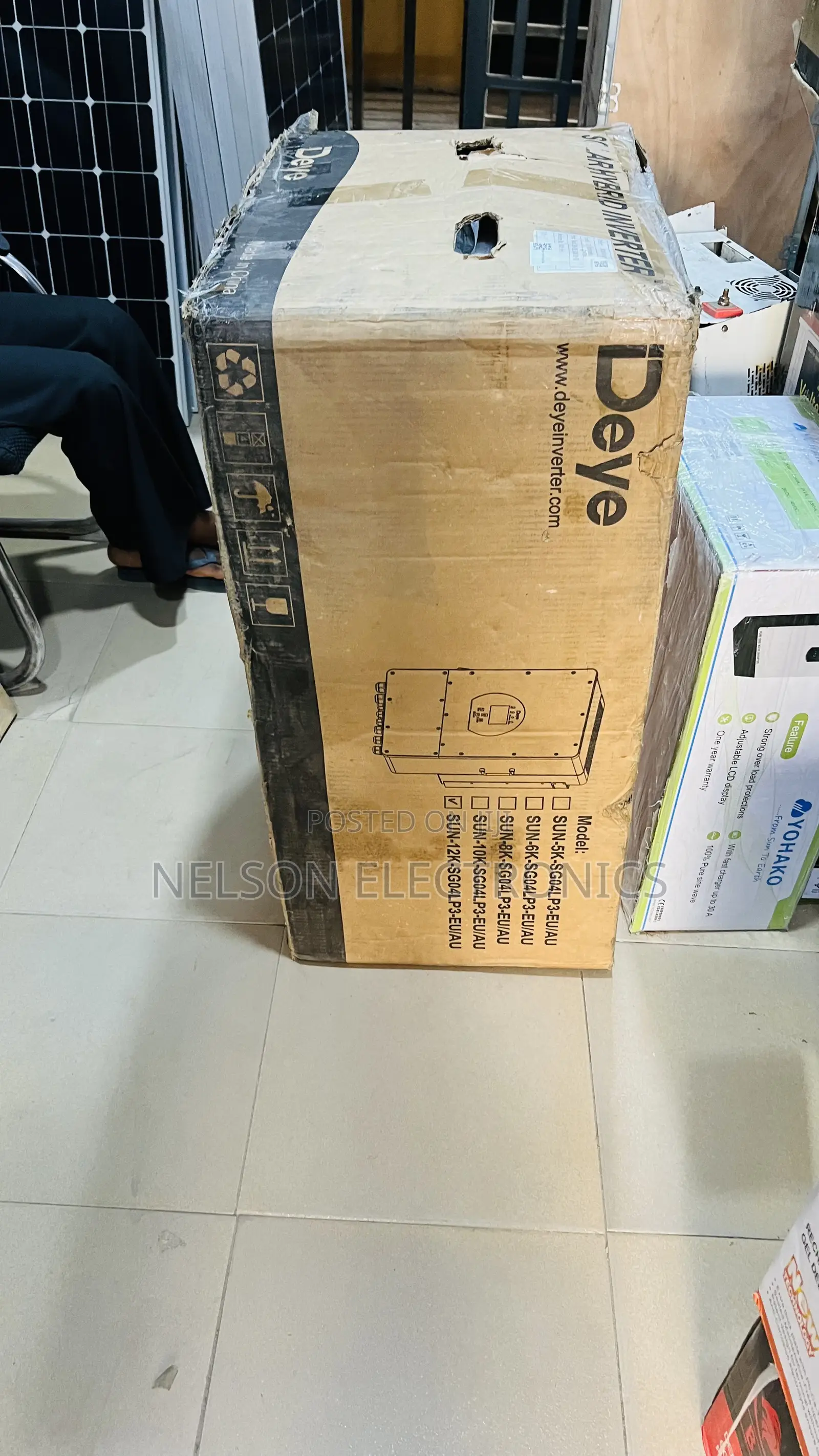 Deye 12kw 3 Phase Hybrid Inverter With 2 48volt Controller