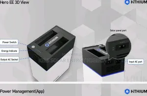 Hthium 1kwh Solar Generator With 200w Solar Panel