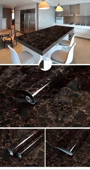 Dark Brown Marble Sticker