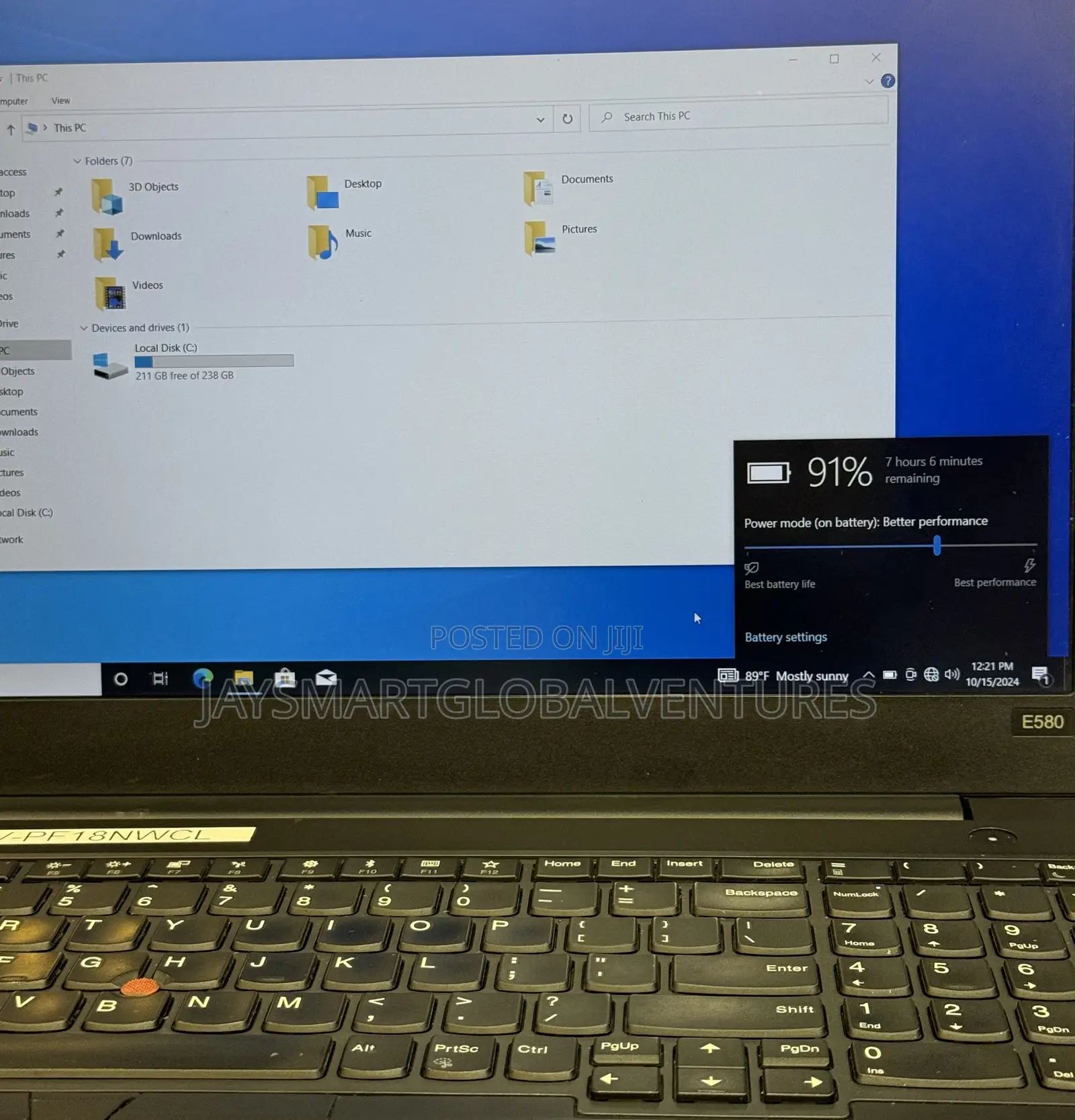 Laptop Lenovo ThinkPad E580 8GB Intel Core i7 SSD 256GB
