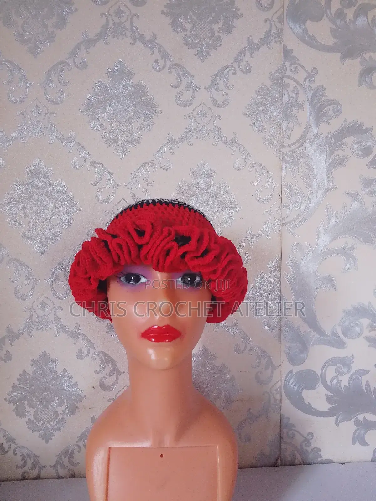 Crochet Ruffle Hat
