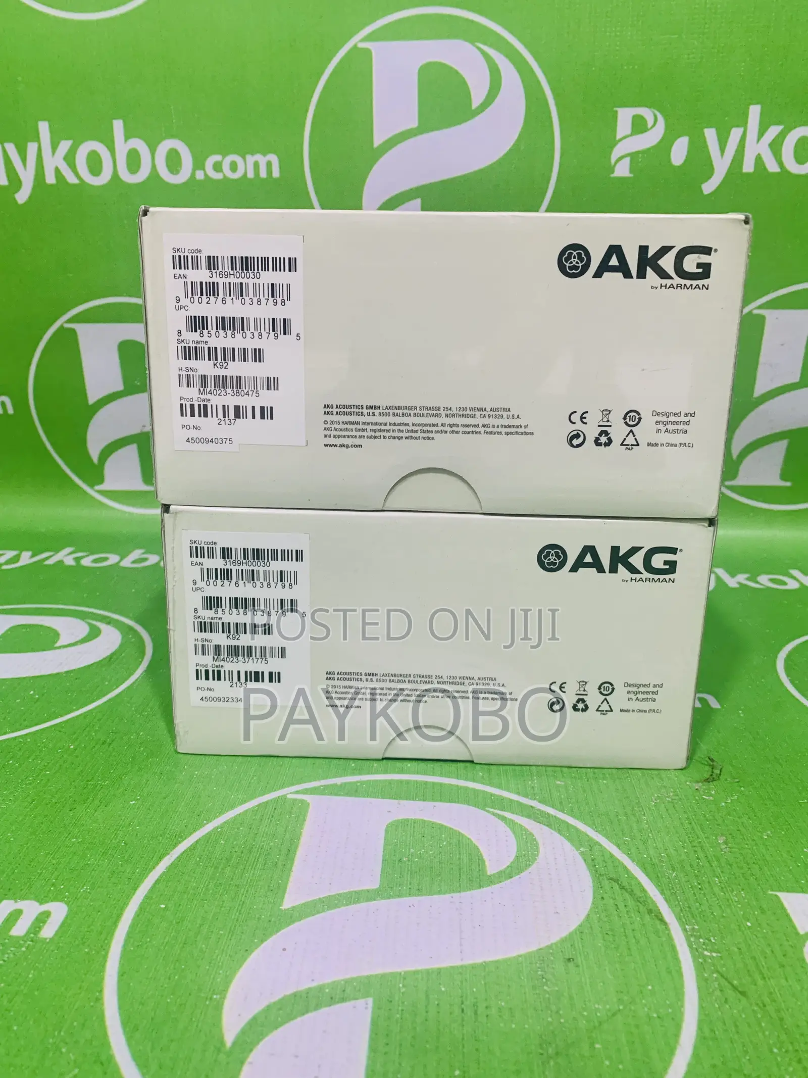 AKG K92 Closed-back Wired Headphone