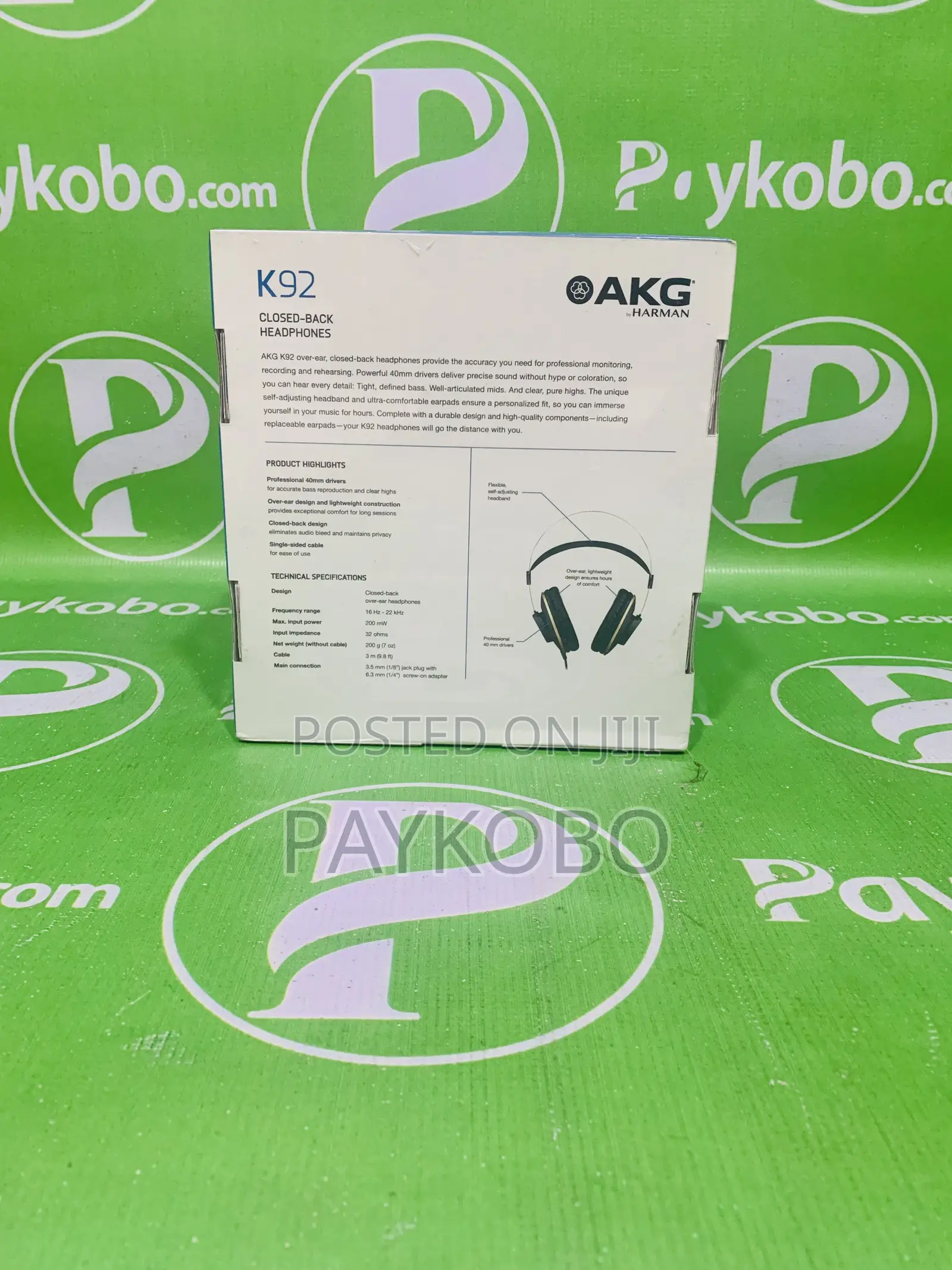 AKG K92 Closed-back Wired Headphone