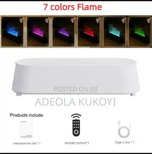 7 Colors Flame Humidifier