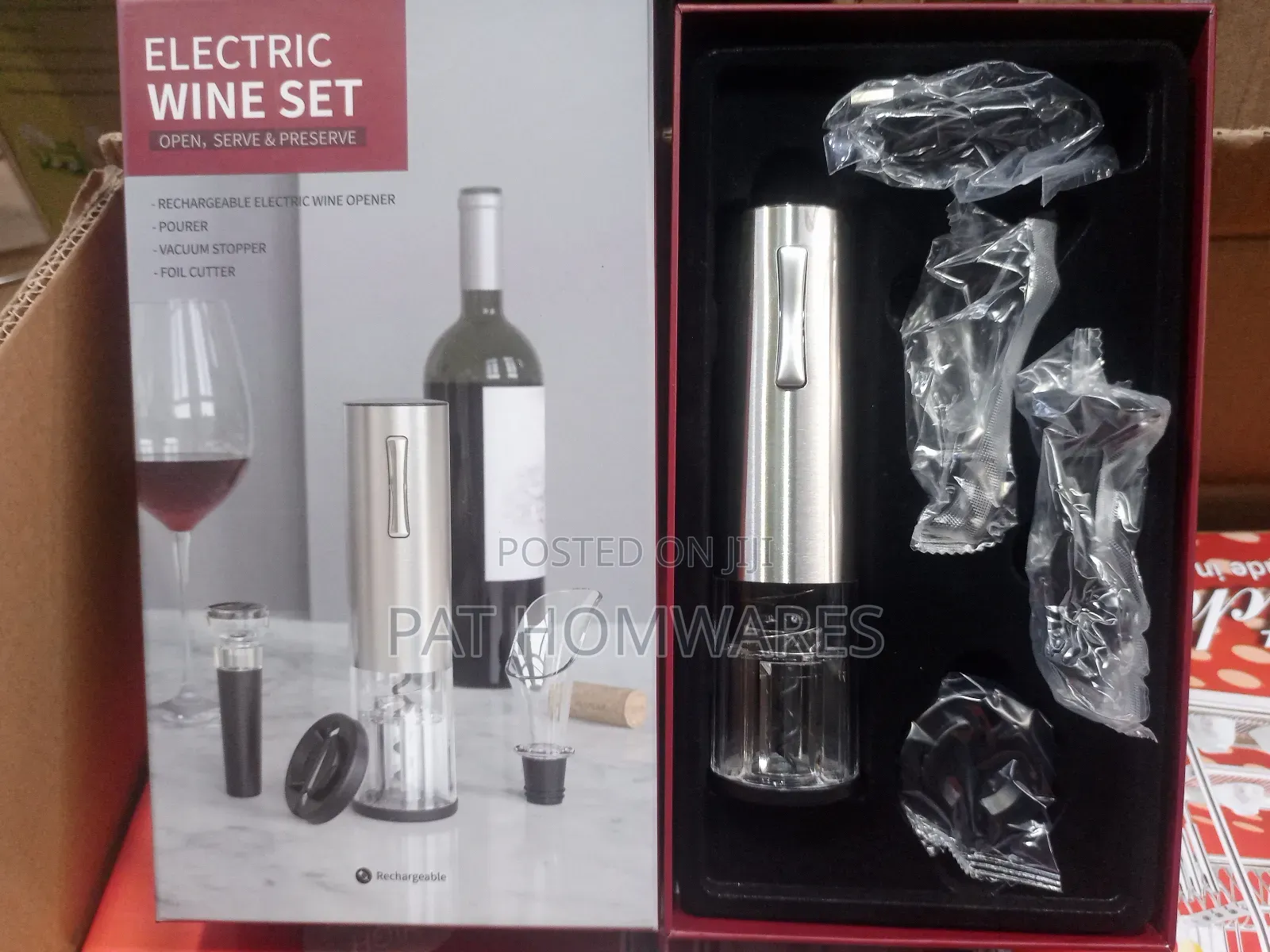 Electric Wine Opener Set Rechargeable