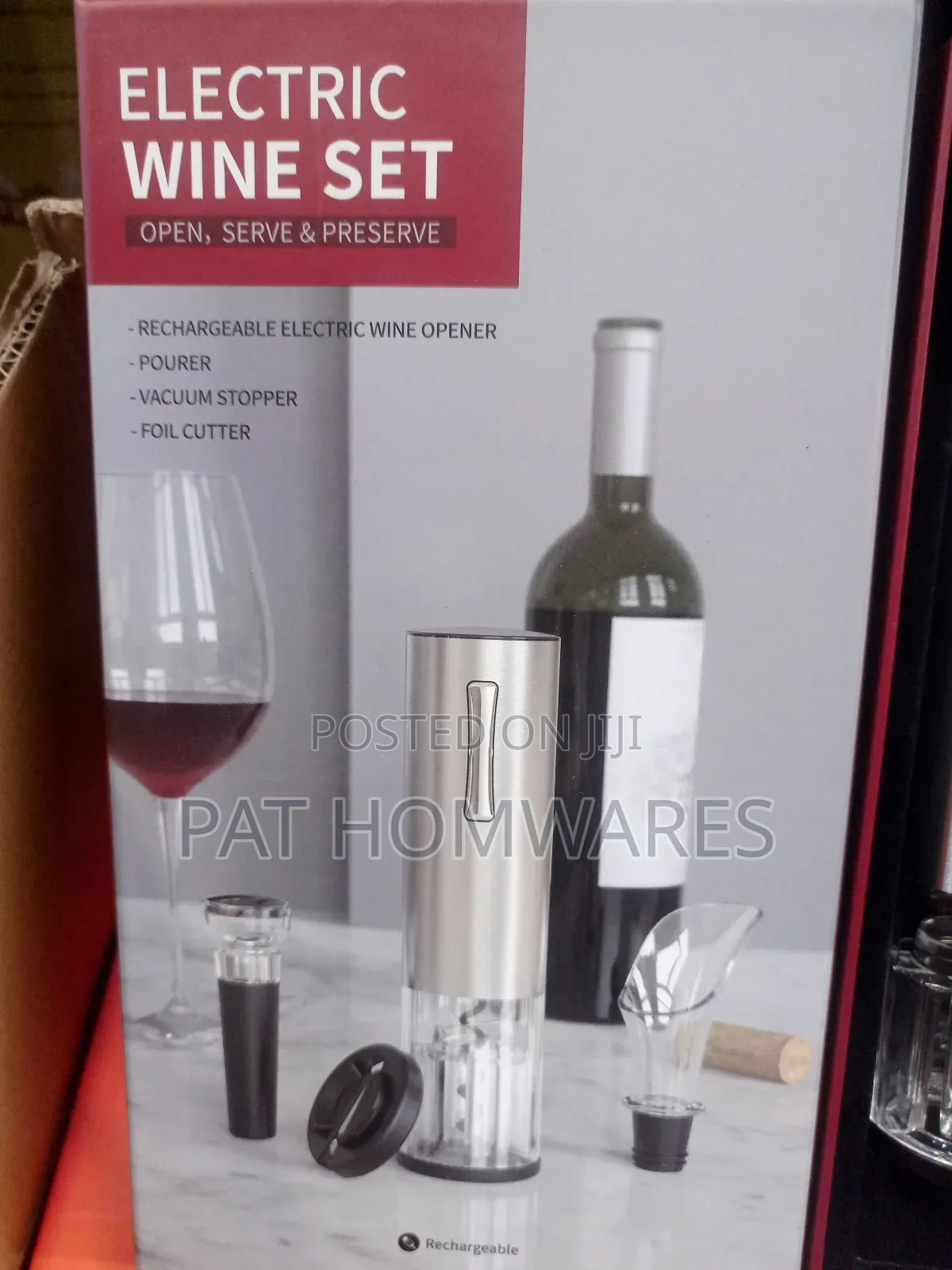 Electric Wine Opener Set Rechargeable
