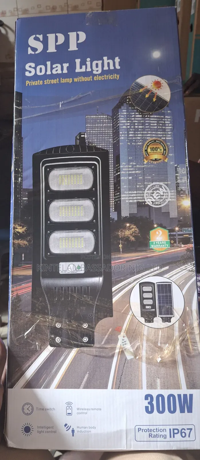 SPP Solar Light With Pole - 300W