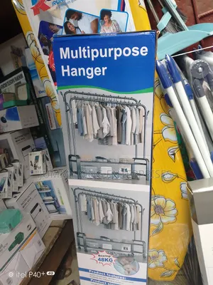 Double Pole Heavy Duty Clothes Rack Metal Hanger