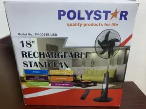 Longlife Polystar 18'' Rechargeable Stand Fanpolystar 18'' R