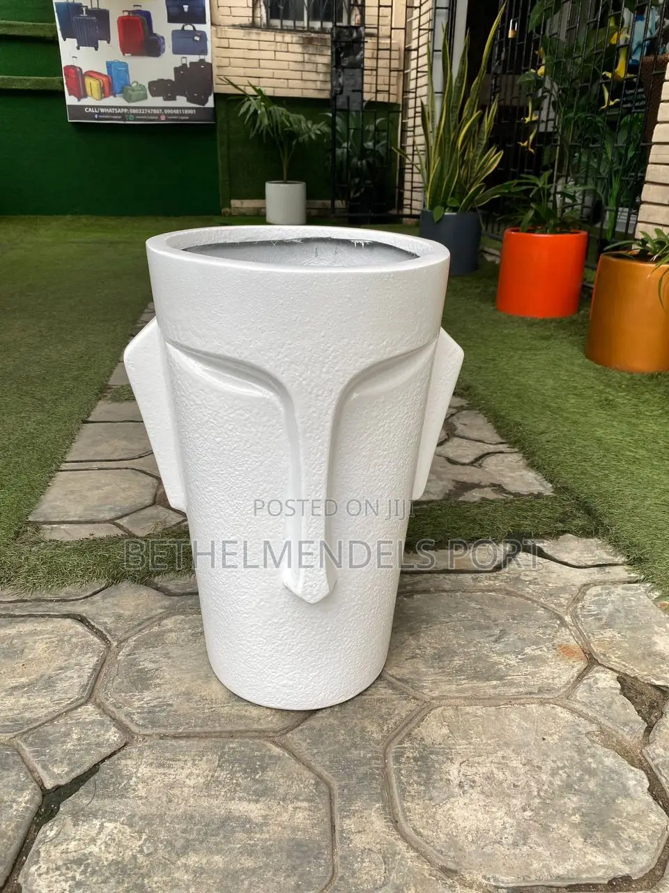 Mendels Linear Face Flower Pot/Planter 55cm in PortHarcourt Garden