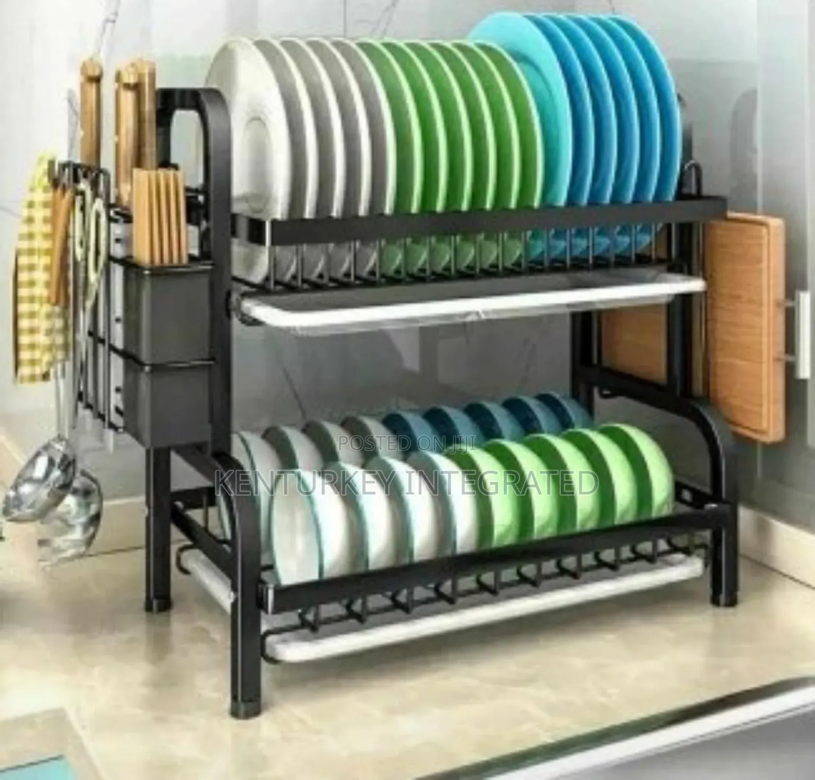 Quality Dish Rack and Drainer 2-Tiers