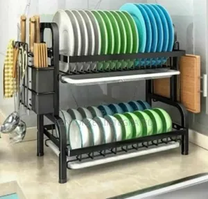 Quality Dish Rack and Drainer 2-Tiers