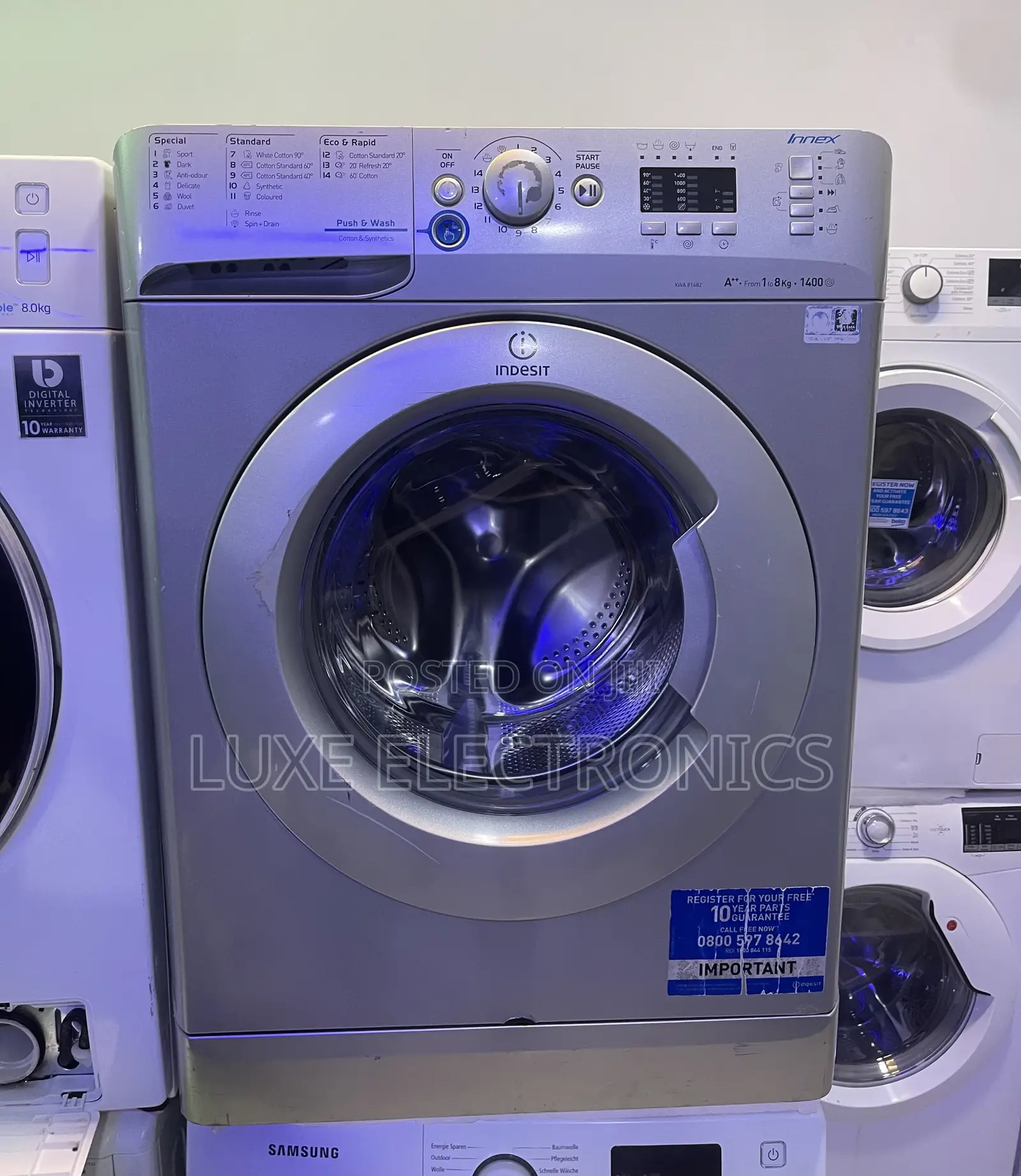 8kg Front Loader Automatic Washing Machine Direct UK Used